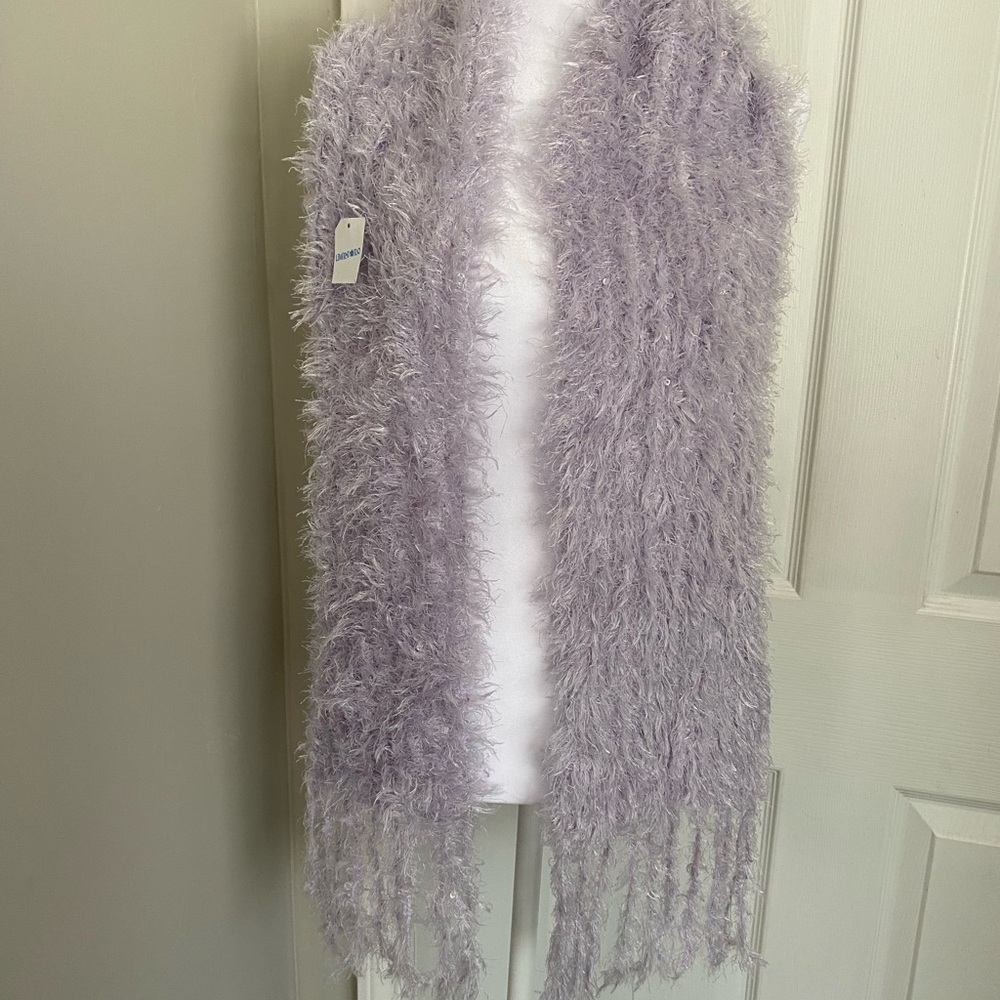 Limited Too Lavender Fuzzy Scarf